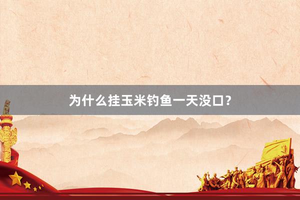 为什么挂玉米钓鱼一天没口？